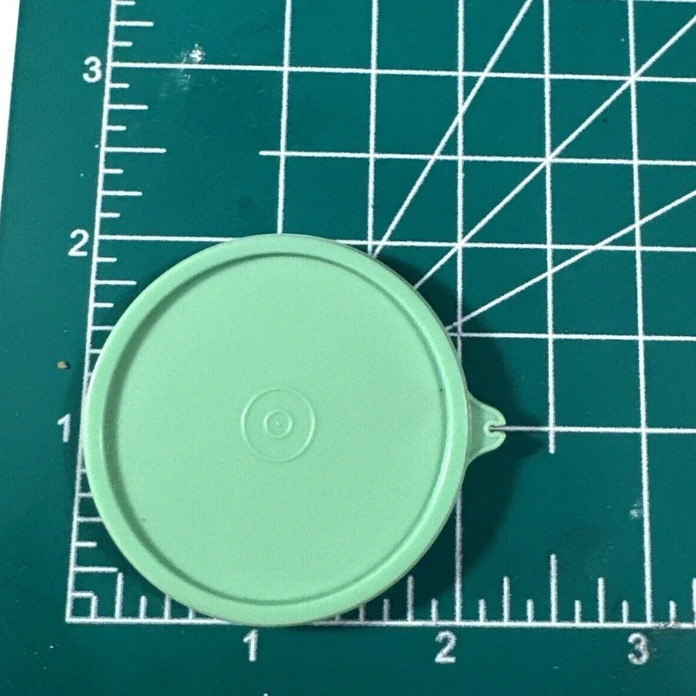 Vintage Tupperware Round Lid Replacement‎ Green For Canister Container